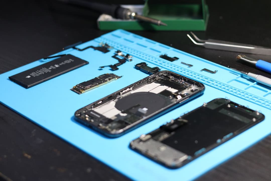 The Repair Lab technician repairing a device